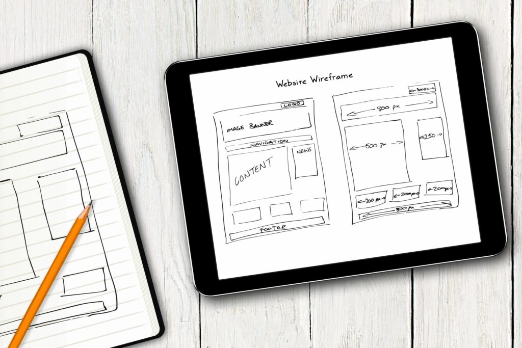 Website wireframe to highlight that Google MUM will impact content marketing